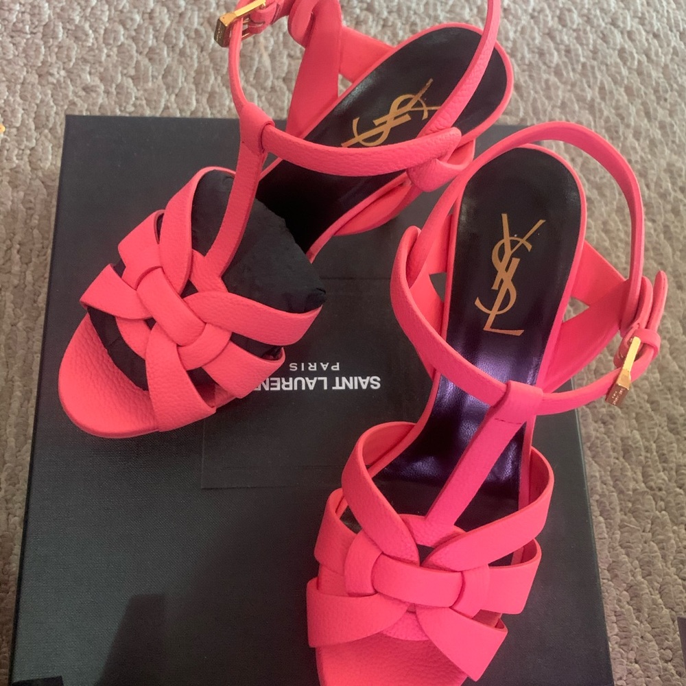 Saint Laurent TRIBUTE PLATFORM SANDALS